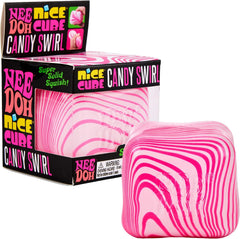 Schylling NeeDoh 2-Pack Bundle – Candy Swirl & Nice Cube - Color May Vary