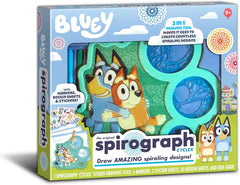 Spirograph Cyclex Set Bluey Drawing Kit, Arts and Crafts, Bluey Toys, Art Supplies, Stickers for Kids, Spiral Art, Markers, Design Sheet Included, Ages 5+