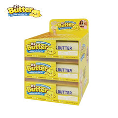 It's Butter Jumbo Butter Stick Novelty Squeeze Figure - 14 oz Butter-Shaped Collectible Desk Accessory - Cute Kawaii Novelty Item