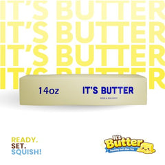 It's Butter Jumbo Butter Stick Novelty Squeeze Figure - 14 oz Butter-Shaped Collectible Desk Accessory - Cute Kawaii Novelty Item