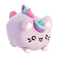 Aurora® Enchanting Tasty Peach® Lavender Dream Meowchi Stuffed Animal - Bright & Colorful Design - Showpiece Plush - Purple 7 Inches