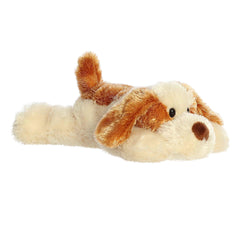 Aurora® Adorable Mini Flopsie™ Scruff™ Stuffed Animal - Mini Companions Ready for Playful Adventures - for Kids All Ages, Toddlers, Adults, and Families - Brown 8 Inches