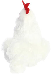 Aurora® Adorable Mini Flopsie™ Chicken Stuffed Animal - Mini Companions Ready for Playful Adventures - for Kids All Ages, Toddlers, Adults, and Families - White 5.5 Inches