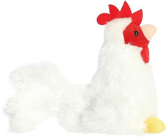 Aurora® Adorable Mini Flopsie™ Chicken Stuffed Animal - Mini Companions Ready for Playful Adventures - for Kids All Ages, Toddlers, Adults, and Families - White 5.5 Inches