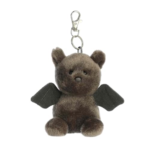 Aurora® Adorable Palm Pals™ Luna Bat™ Clip-On - Fun Collectible Plush for Kids and Adult Collectors - Perfect for Decorating Rooms and Birthday Gifts - Black 4 Inches
