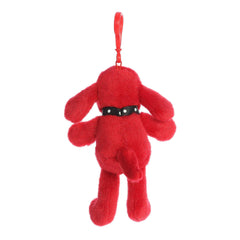 Aurora® Playful Clifford® Clifford Clip-On Stuffed Animal - Childhood Nostalgia - Lasting Companionship - Red 6 Inches
