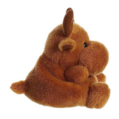Aurora® Adorable Palm Pals™ Cinnamon Moose™ Stuffed Animal - Fun Collectible Plush for Kids and Adult Collectors - Perfect for Decorating Rooms and Birthday Gifts - Brown 4.5 Inches