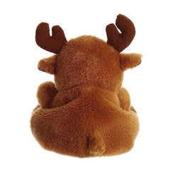 Aurora® Adorable Palm Pals™ Cinnamon Moose™ Stuffed Animal - Fun Collectible Plush for Kids and Adult Collectors - Perfect for Decorating Rooms and Birthday Gifts - Brown 4.5 Inches