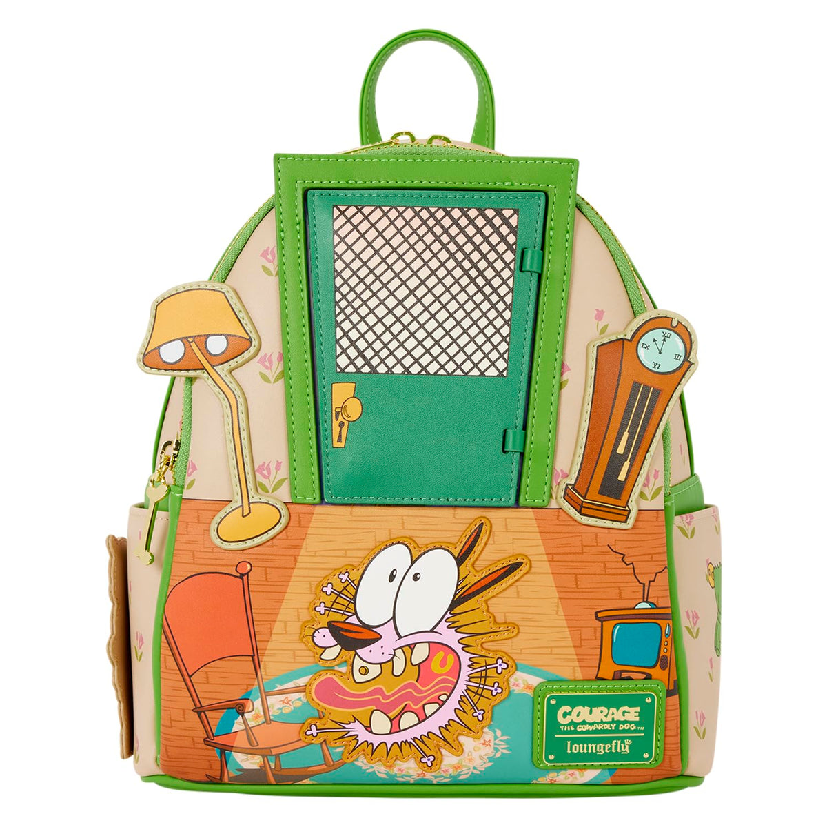 Loungefly Courage the Cowardly Dog Varioius Monsters Mini Backpack