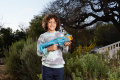 Nerf Elite 2.0 Tetrad QS-4 Blaster, with 4 Nerf Elite Darts, 4-Barrel Blasting, Pump Action