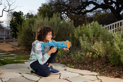 Nerf Elite 2.0 Tetrad QS-4 Blaster, with 4 Nerf Elite Darts, 4-Barrel Blasting, Pump Action