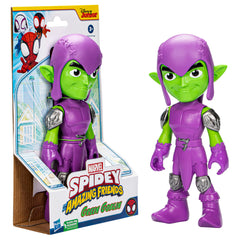Marvel Spidey and His Amazing Friends Supersized Green Goblin Figure, 9-Inch Action Figure, Ages 3+