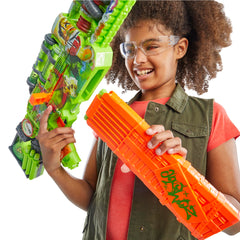 Nerf Zombie Corrupter Dart Blaster, 22 Nerf Elite Darts, 18 Dart Clip, Dart Storage, Ages 8+