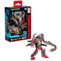Transformers Toys Studio Series Deluxe Class Rise of the Beasts 115 Double Punch 4.5-inch Converting