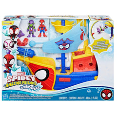 Spidey and HIS Amazing Friends Marvel Water-Webs Webs Ahoy Bubble Pirate Ship Toy, 3+ Years