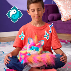 Furby DJ Interactive Toy, Super Snuggly Rainbow Electronic Plush with Music, Lights, Motion, Ages 6+