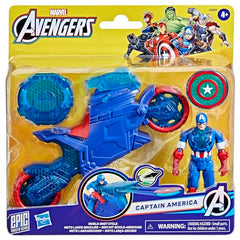 Marvel Avengers Epic World of Action Captain America Shield-Shot Cycle, 4+