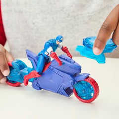 Marvel Avengers Epic World of Action Captain America Shield-Shot Cycle, 4+