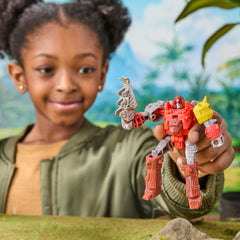 Transformers CYBERWORLD Dinobot Snarl Cyber Changers 4-Inch Action Figure, Robot Toys Ages 6+