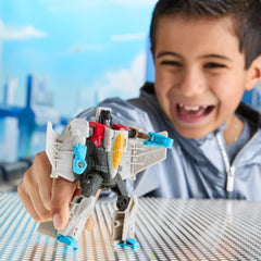Transformers CYBERWORLD Starscream Cyber Changers 4-Inch Action Figure, Robot Toys Ages 6+