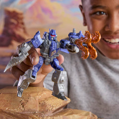 Transformers CYBERWORLD Galvatron Armored Cyber Changers 4-Inch Action Figure, Robot Toys Ages 6+