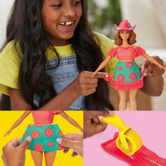 Play-Doh Barbie Florals and Fringe Set, Arts & Crafts for Girls & Boys 5+