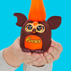 Furby Furblets REESE'S Peanut Butter Cup Mini 3-Inch Electronic Plush, Candy Toy 6+