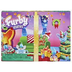 Furby Minis Advent Calendar Ages 6+, 24 Days of Surprise Holiday Toys with 1-Inch Figures