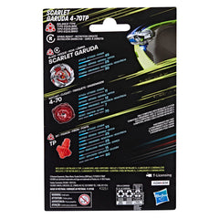 Beyblade X Scarlet Garuda 4-70TP BX Starter Pack Set with Balance Type Top and Launcher, Toys 8+