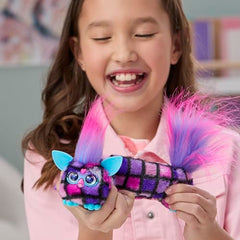 Furby DJ Furblets Dis-Co-Dazz Mini Electronic Plush Toy with Funny Stretchable Sound Effects & Music