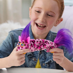 Furby DJ Furblets Kitt-Ee-Luv Mini Electronic Plush Toy with Funny Stretchable Sound Effects & Music
