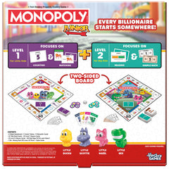 Monopoly Junior Board Game (2026 Edition), 2 Games in 1 for Younger Kids, 2-Sided Board, Ages 4+