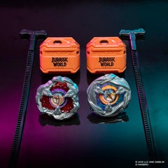 Beyblade X Jurassic World Collab Spinosaurus vs. Quetzalcoatlus Multipack Set, 2 launchers, Ages 8+