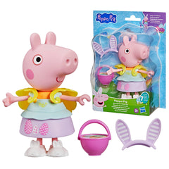 Peppa Pig Springtime Dress-Up Figure with 6 Easy-On Fashion Accessories, Preschool Toy Ages 3+
