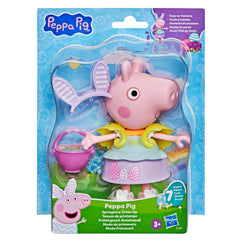 Peppa Pig Springtime Dress-Up Figure with 6 Easy-On Fashion Accessories, Preschool Toy Ages 3+