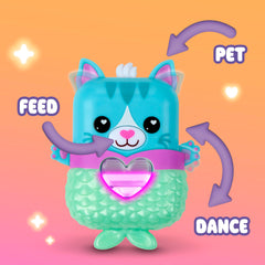 Nano-MALS Pawtricia The Blue Kitty, Electronic Pet Cat, Interactive Fidget Toys Ages 5+