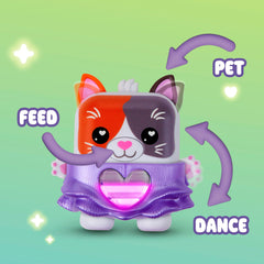 Nano-MALS Purrnelope The Calico Kitty, Electronic Pet Cat, Interactive Fidget Toys Ages 5+