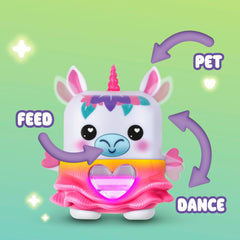 Nano-MALS Meadowmist The Unicorn, Electronic Pet Unicorn Toy, Interactive Fidget Toys Ages 5+