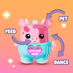 Nano-MALS Mootilda The Pink Cow, Electronic Pet Cow Toy, Interactive Fidget Toys Ages 5+