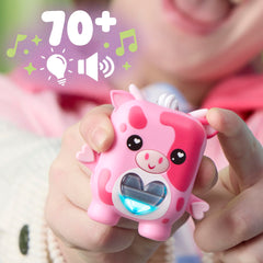 Nano-MALS Mootilda The Pink Cow, Electronic Pet Cow Toy, Interactive Fidget Toys Ages 5+