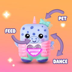 Nano-MALS Blubby The Narwhal, Electronic Pet Narwhal Toy, Interactive Fidget Toys Ages 5+