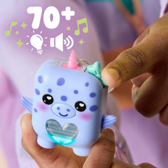 Nano-MALS Blubby The Narwhal, Electronic Pet Narwhal Toy, Interactive Fidget Toys Ages 5+