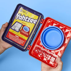 Hasbro Gaming Yahtzee Dice Game, with Collapsible Cup & Storage Case, Teens, Adults, Ages 8+