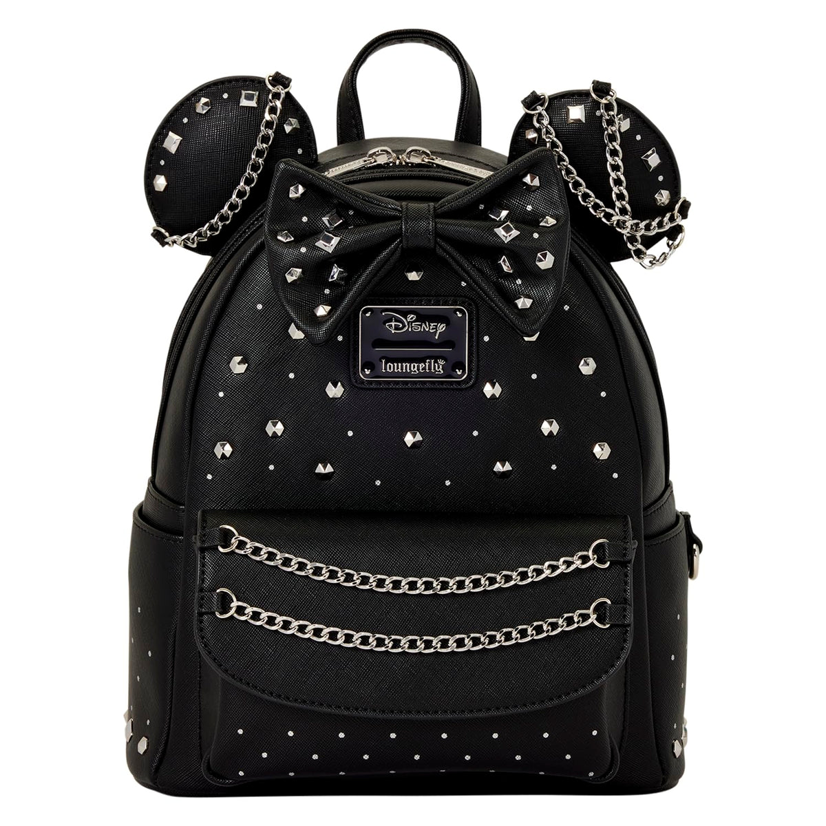 Loungefly Disney Minnie Mouse Studs and Chains Mini Backpack
