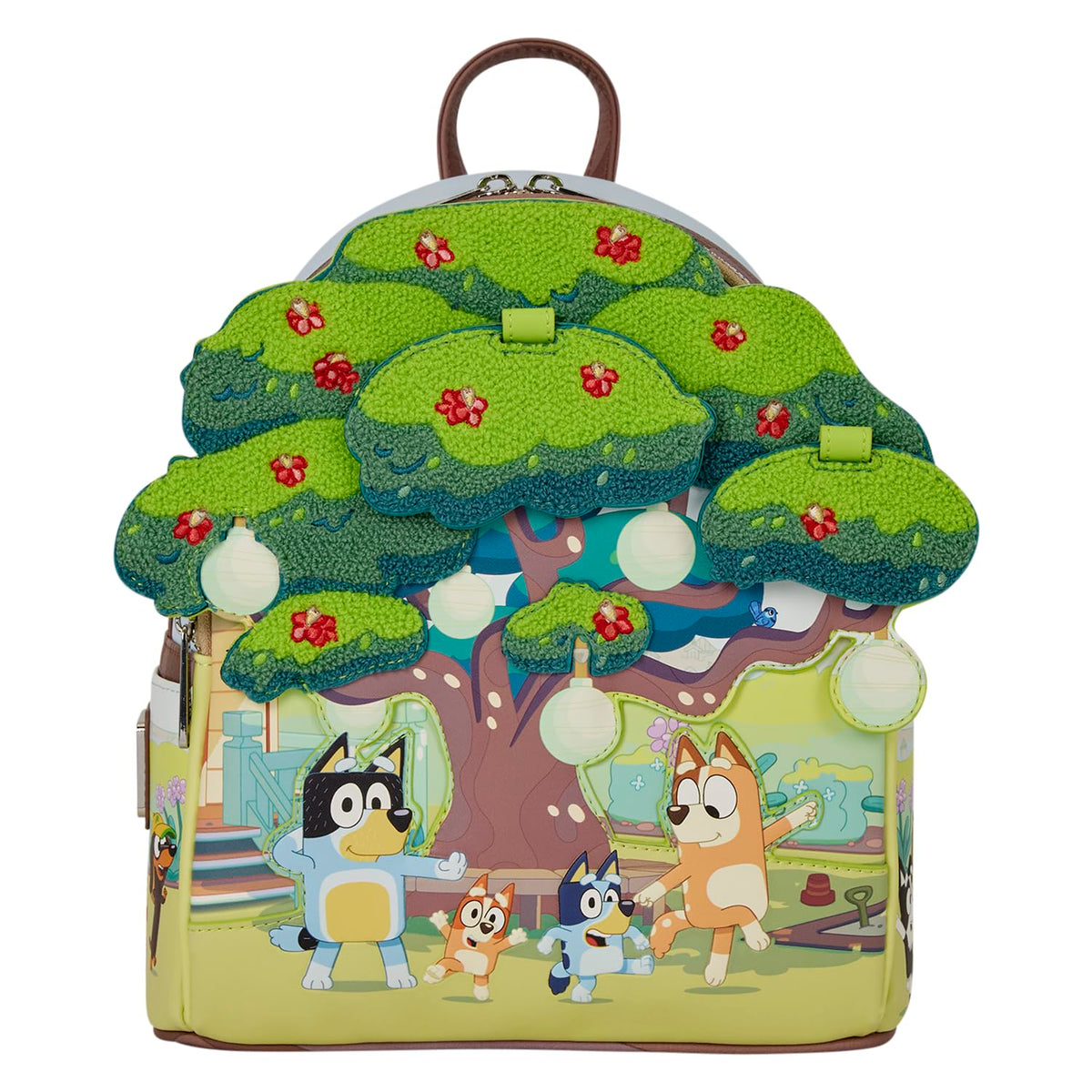 Loungefly Bluey Characters Backyard Light-Up Mini Backpack