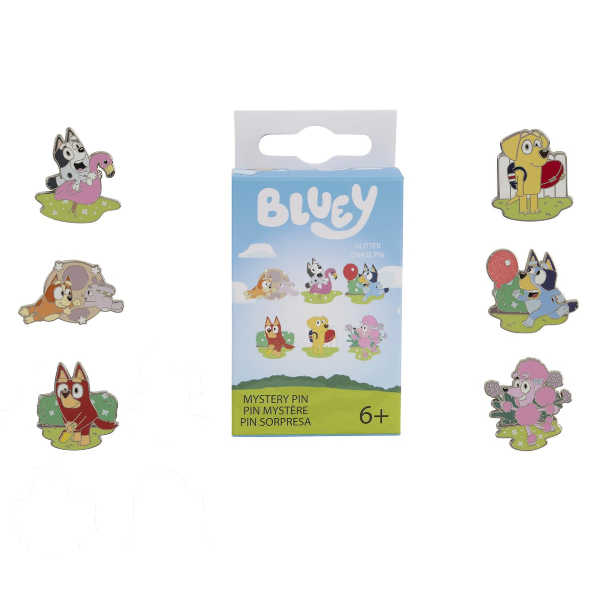 Loungefly Bluey Characters Mystery Box Chance of Chase Collectible Pin