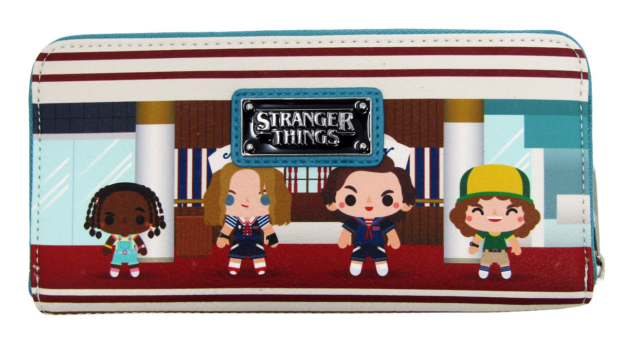 Loungefly Stranger Things Starcourt Mall Chibi Zip Around Wallet