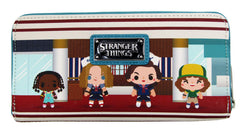 Loungefly Stranger Things Starcourt Mall Chibi Zip Around Wallet