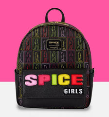 Loungefly Spice Girls Multicolor Light-Up Adjustable Mini Backpack