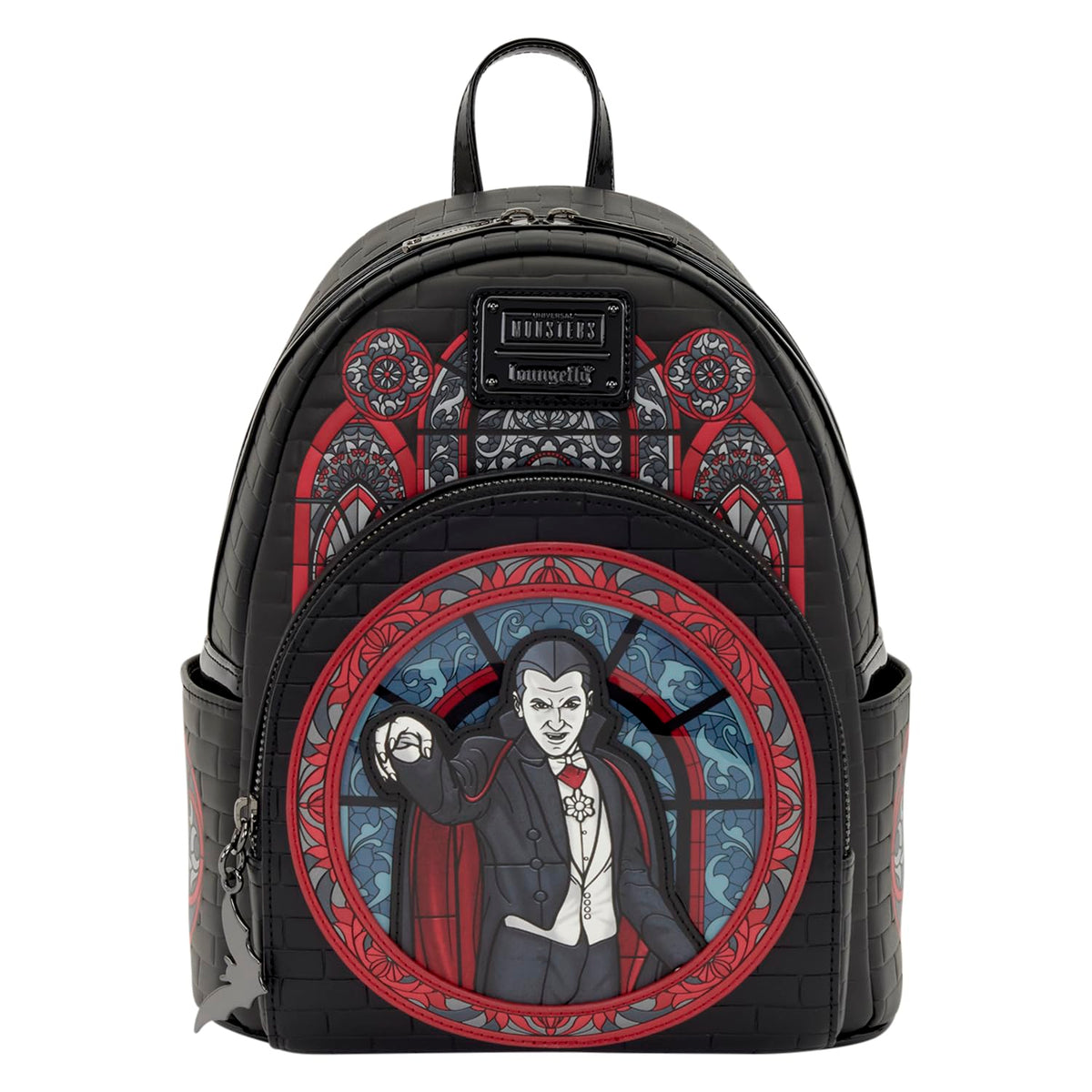 Loungefly Universal Monsters Dracula Brick Pattern Mini Backpack